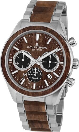 Jacques Lemans Chronograph »Eco Power Solar Wood