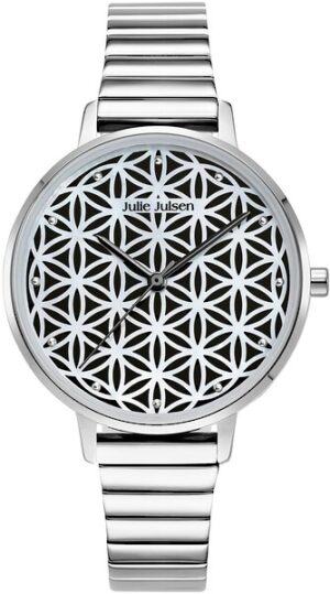 Julie Julsen Quarzuhr »Julie Julsen Flower of Life Silver Pearl