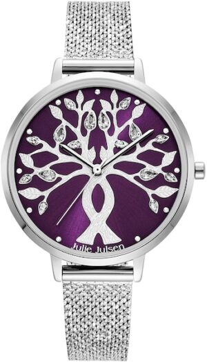 Julie Julsen Quarzuhr »Tree of Love Silver Purple